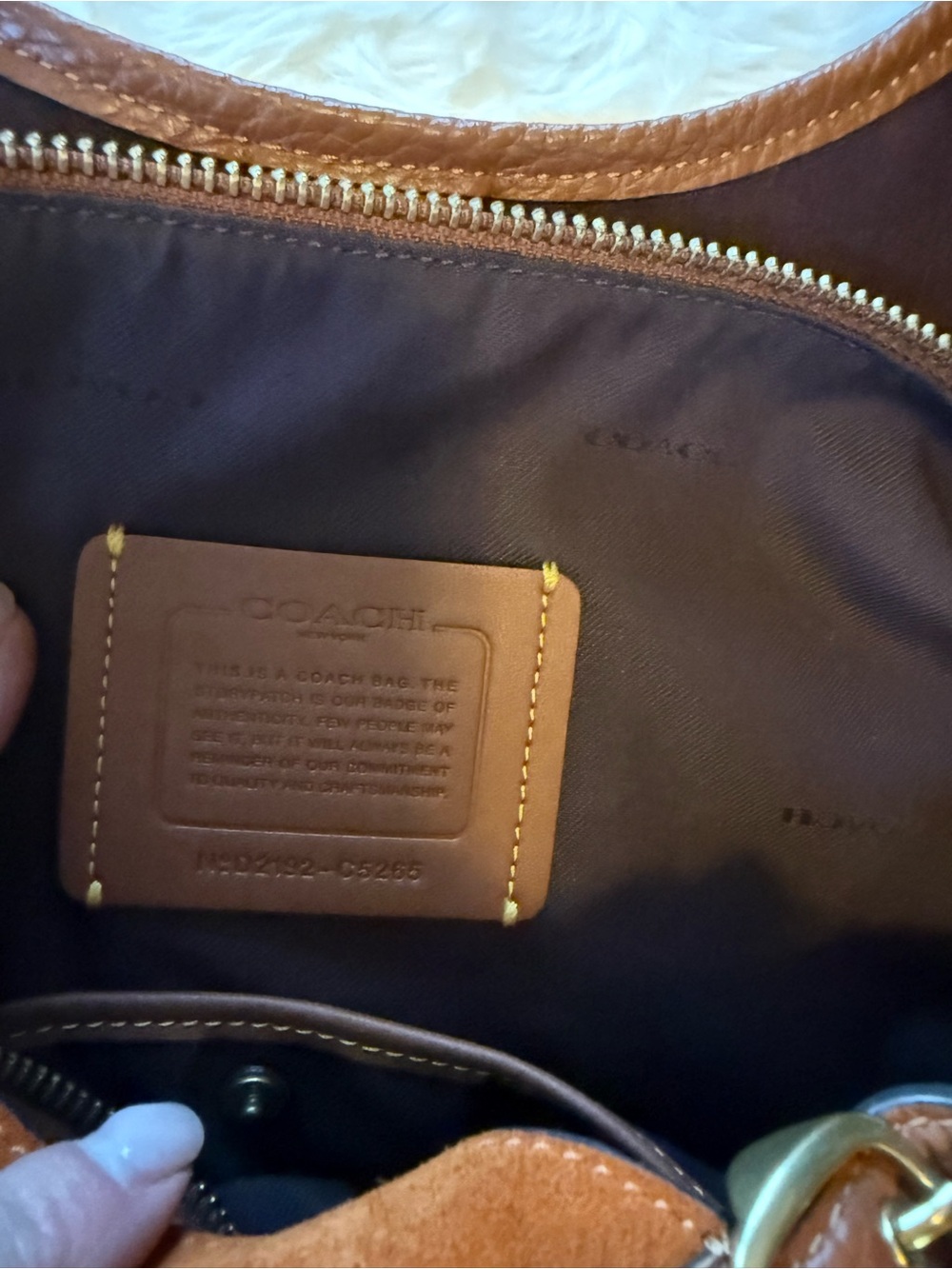 Coach Lori Bag Pebbled Leather Shoulder Bag in Cognac & Saddle Brown - Canyon - Picture 14 of 16